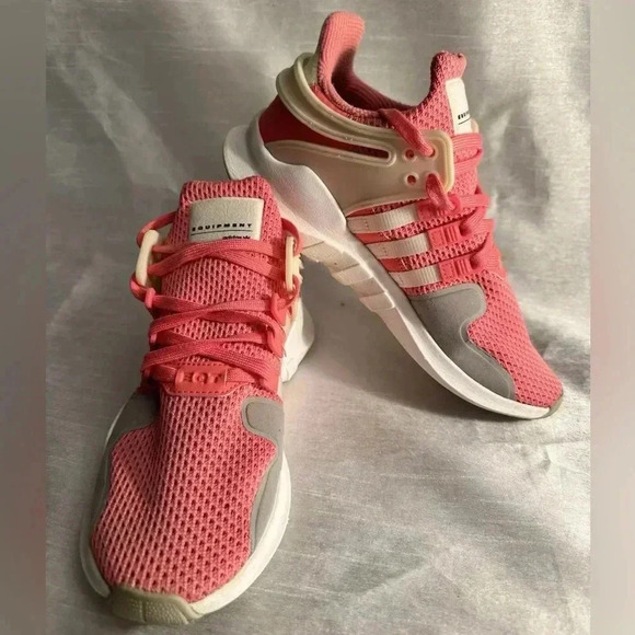 Adidas Originals EQT Support ADV J Pink White women's  shoes AC8421 sz 6 - Picture 1 of 6